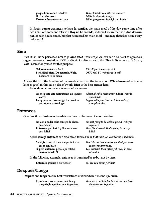 Practice Makes Perfect Spanish Conversation Premium Second Edition