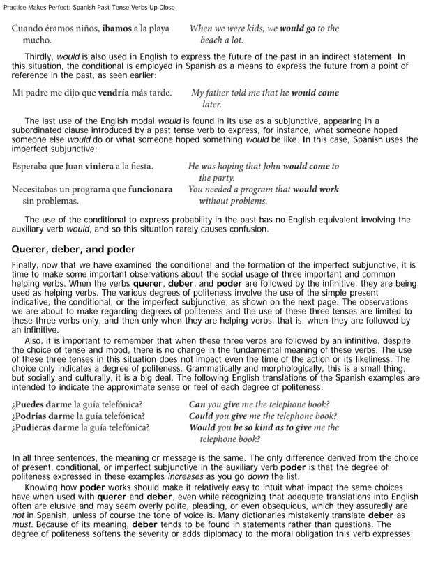 Practice makes perfect spanish past tense verbs PDF