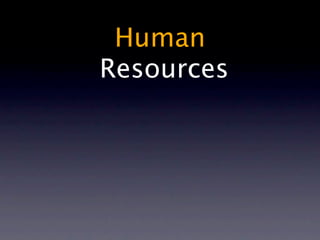 Human
Resources
 