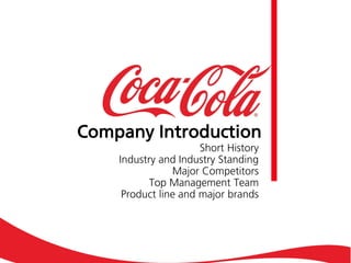 Practice Of Management Of Coca Cola