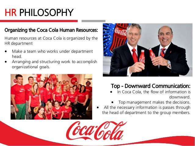 Practice of management of coca cola