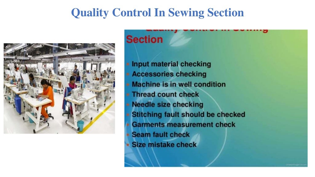 Practice of quality management system in apparel industry qcm present…