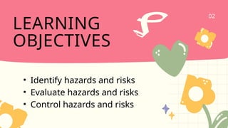 Learning Objectives For Risks PRACTICE OCCUPATIONAL HEALTH SAFETY PROCEDURE.pptx