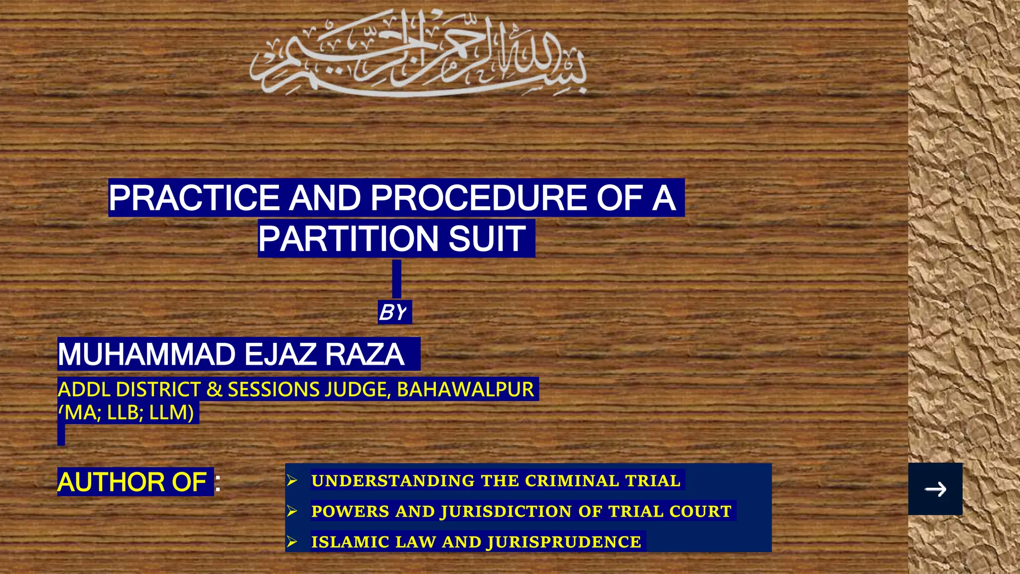 Practice & Procedure of a Partition Suit.pptx