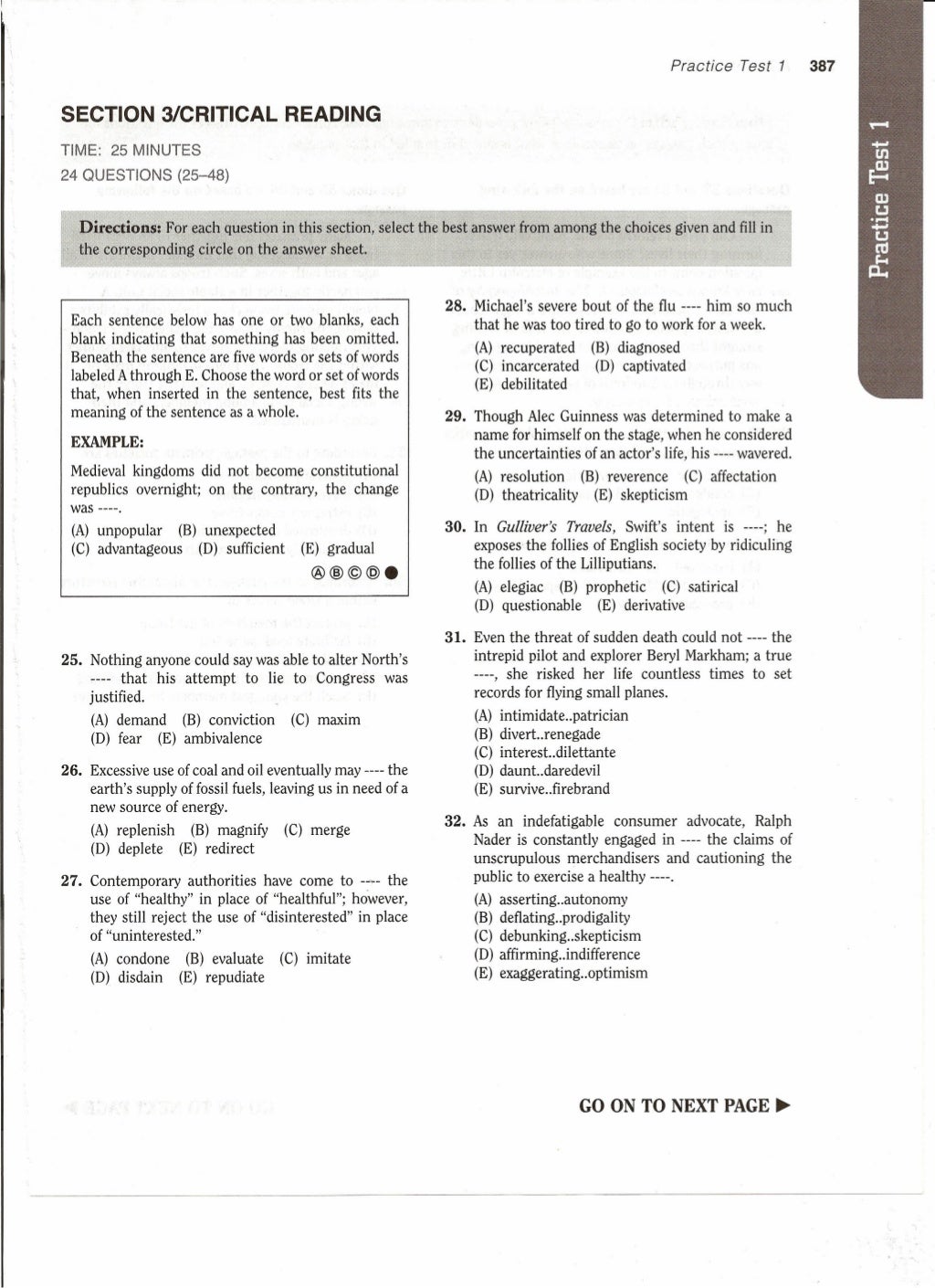 Practice PSAT 1