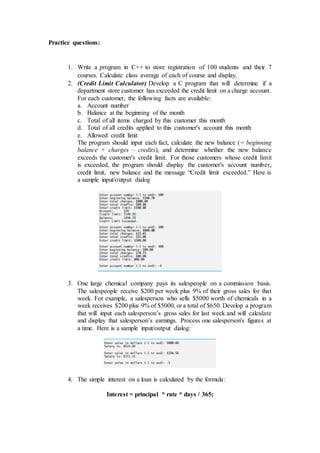 Programming - C++ | PDF