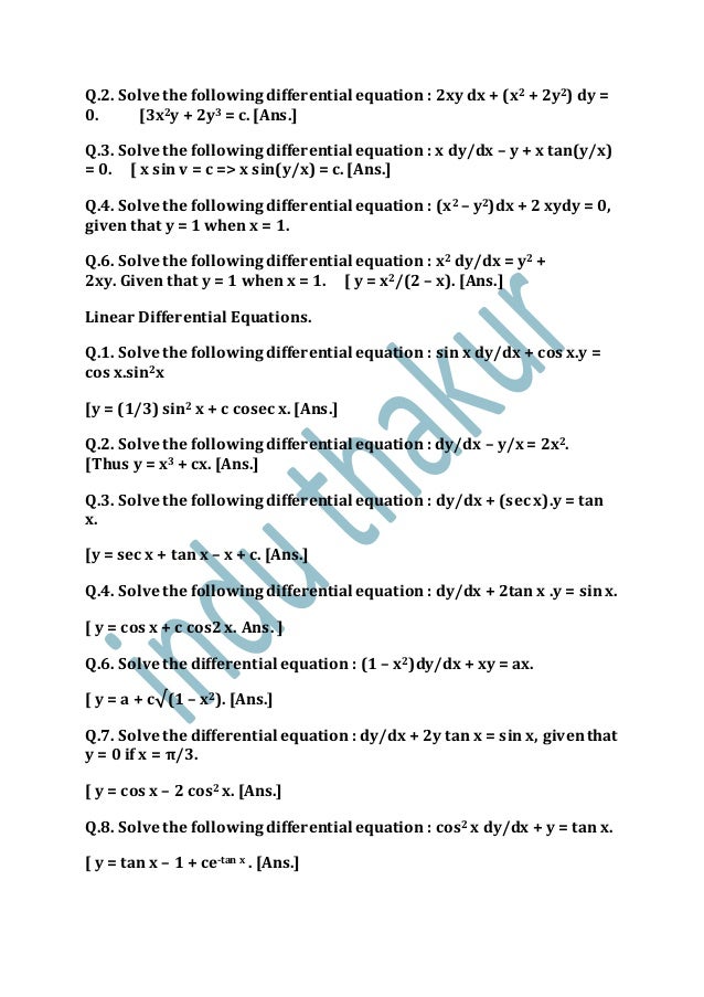 Practice Questions Calculus Xii