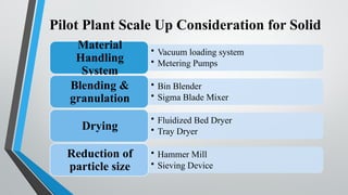Pilot plant scale up technique in pharmaceutical | PPTX