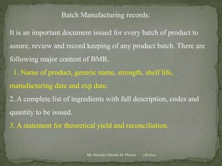 Practice school session on "GOOD Documentation Practices" dated 08.01.2021 by Mr. Namdeo Shinde