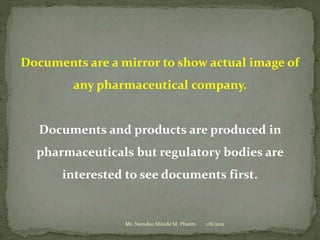 Practice school session on "GOOD Documentation Practices" dated 08.01.2021 by Mr. Namdeo Shinde