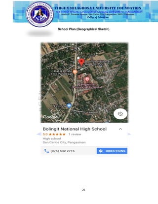 26
School Plan (Geographical Sketch)
 