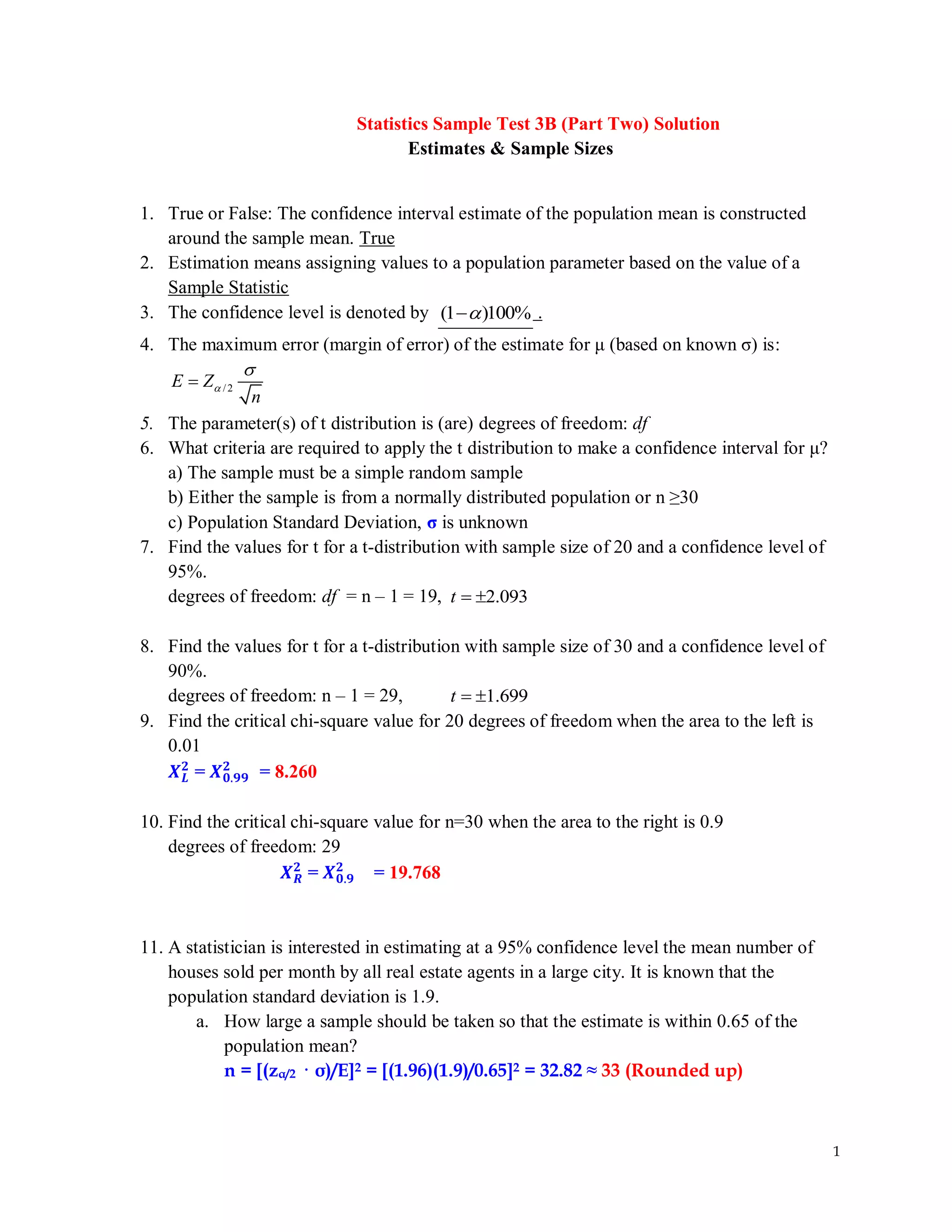 Practice Test 3B Solution | PDF