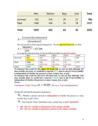 Practice Test 5B Multinomial Experiments and Contingency Tables ...