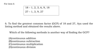 Continuous Multiplication PRACTICE TEST FOR A&E TESTtttttttt4.pptx