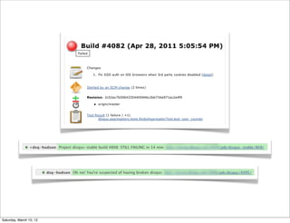 Saturday, March 10, 12
 