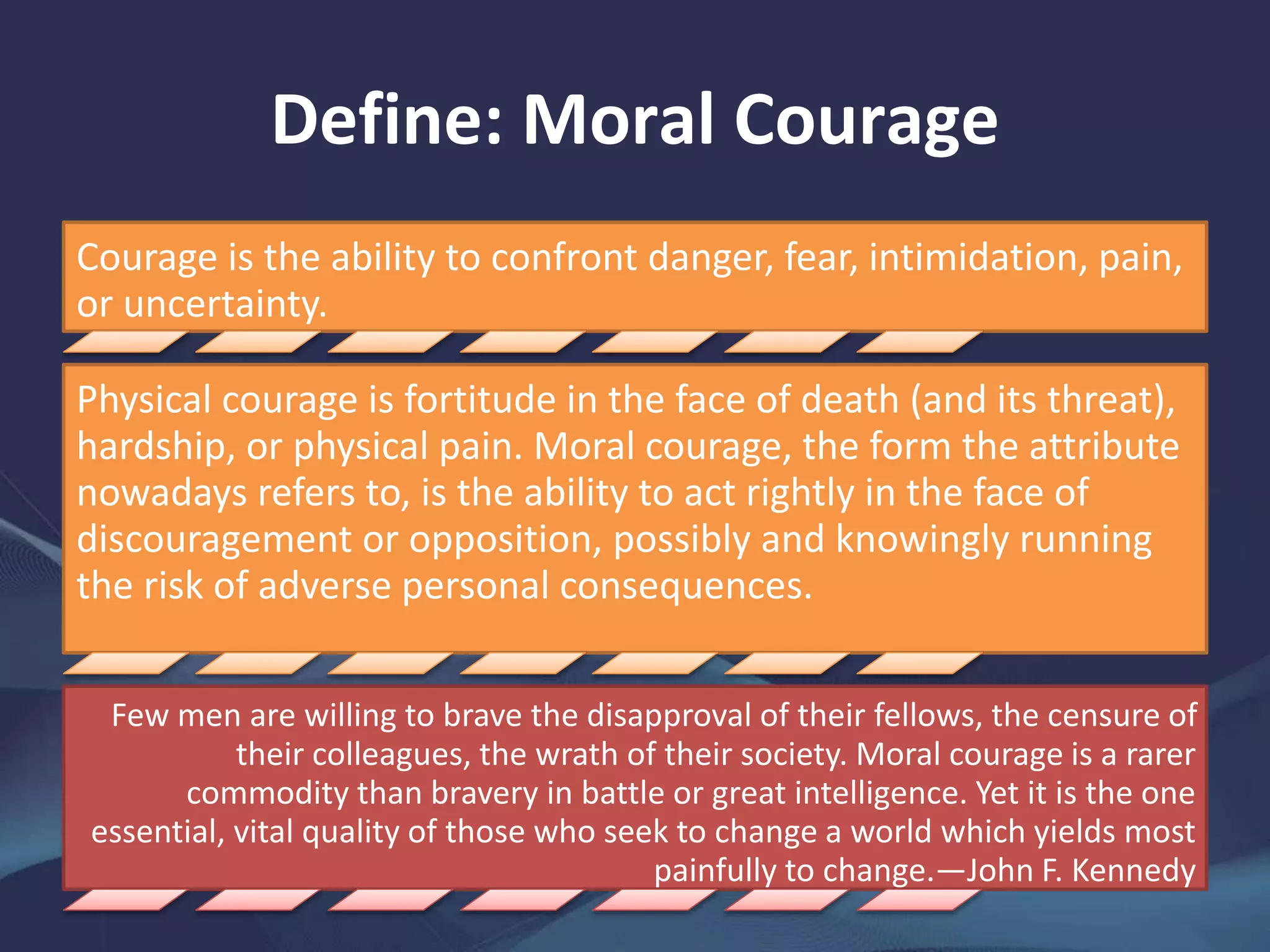 Practicing Moral Courage | PPTX