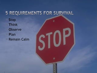 S top T hink O bserve P lan Remain Calm 