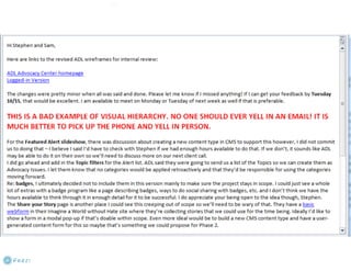 Practicing What We Preach - User-Centered Email