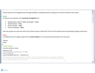Practicing What We Preach - User-Centered Email