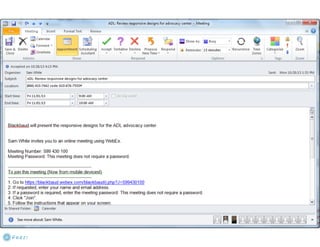 Practicing What We Preach - User-Centered Email