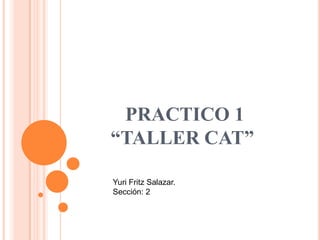  PRACTICO 1 “TALLER CAT” Yuri Fritz Salazar. Sección: 2  
