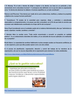 concepto administracion educativa