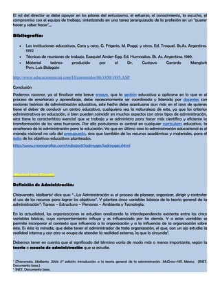 concepto administracion educativa