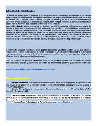 concepto administracion educativa