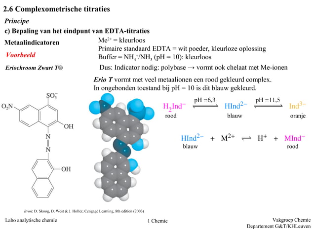 Labovoorbereiding - Complexometrie | PPT | Chemistry | Science