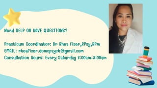 Practicum in Psychology  Class Onboarding