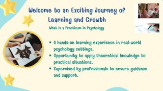 Practicum in Psychology  Class Onboarding