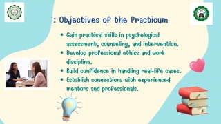 Practicum in Psychology  Class Onboarding