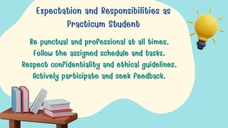 Practicum in Psychology  Class Onboarding