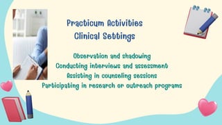 Practicum in Psychology  Class Onboarding