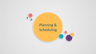 Planning &
Scheduling
 
