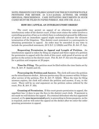 Practitioner’s guide to the u.s. court of appeals for the fifth circuit ...