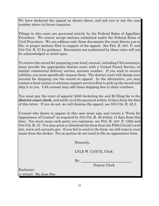 Practitioner’s guide to the u.s. court of appeals for the fifth circuit ...