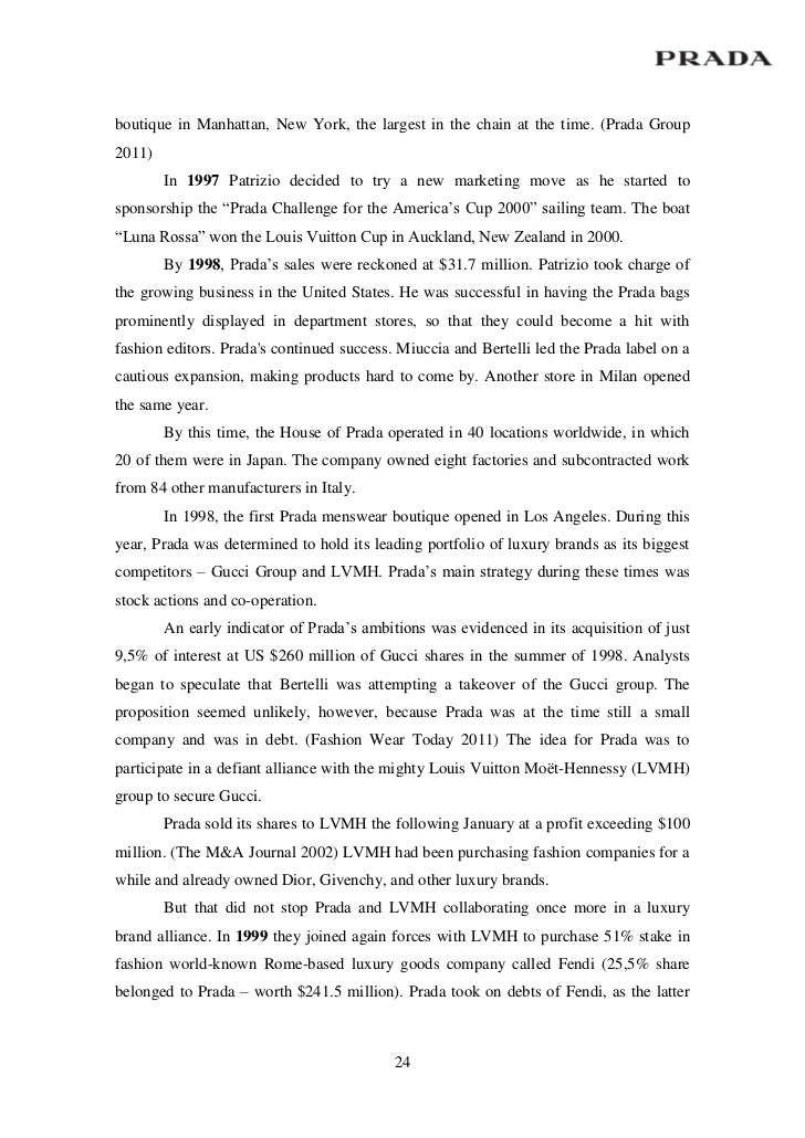 Prada Business Model Evolution And Future