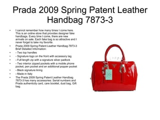 Prada designer handbags | PPT