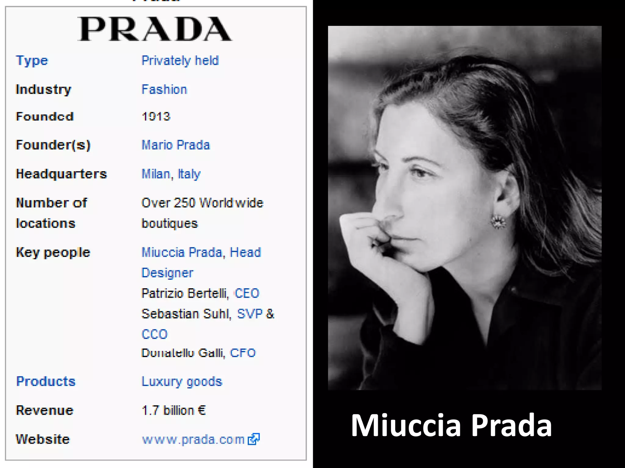 Miuccia Prada
 