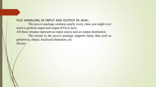 File handling in input and output | PPT
