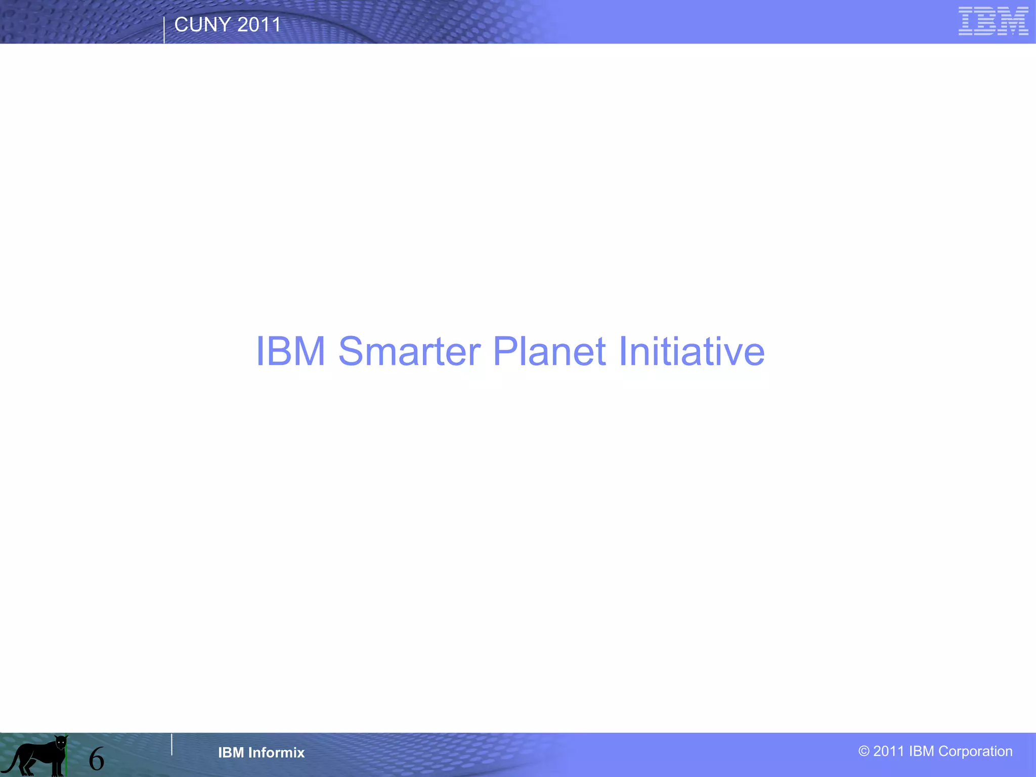 IBM Smarter Planet Initiative 