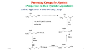 Protecting Groups forAlcohols
(Perspectives on their SyntheticApplications)
Synthetic Applications of Ether Protecting Groups
1:56 PM 17
 