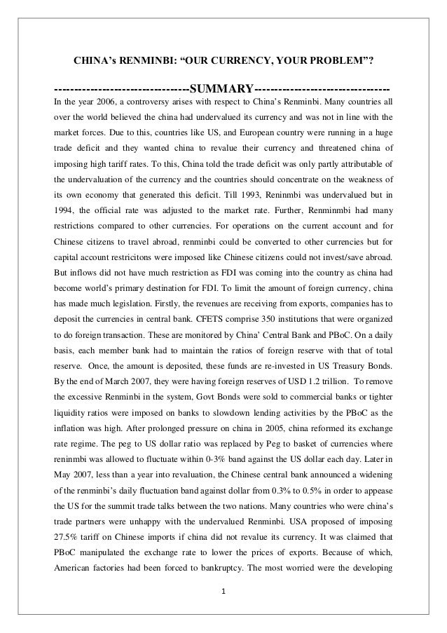 chinas renminbi our currency your problem Hi mahesh, rasesh, thank you for your excellent question the reason for this sharp slowdown in chinese gdp is the asian currency crisis that erupted in 1996 but officially erupted in 1997. chinas renminbi our currency your problem Hi mahesh, rasesh, thank you for your excellent question the reason for this sharp slowdown in chinese gdp is the asian currency crisis that erupted in 1996 but officially erupted in 1997.