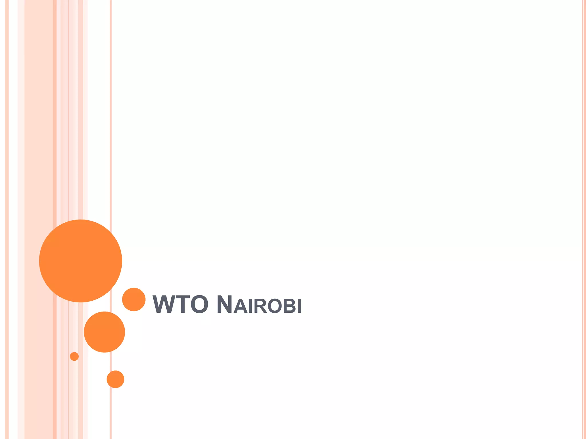 WTO NAIROBI
 