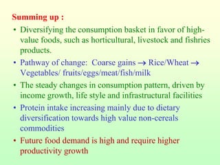 Dietary changes – example from India, Bangladesh and Pakistan
