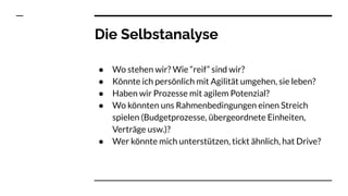 Agilität in Bibliotheken