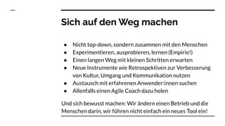 Agilität in Bibliotheken