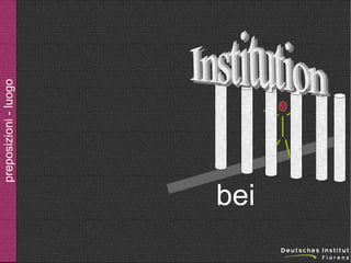 preposizioni - luogo

bei

 