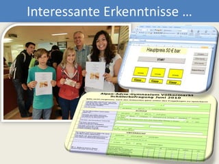 Interessante Erkenntnisse …